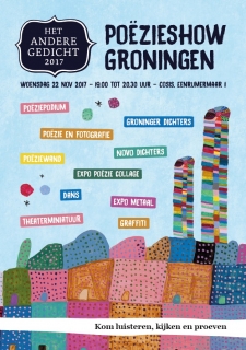 Poezieshow Groningen flyer