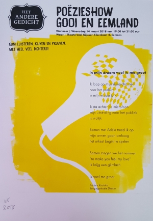 Lokale Poezieshow Sherpa-affiche Wim