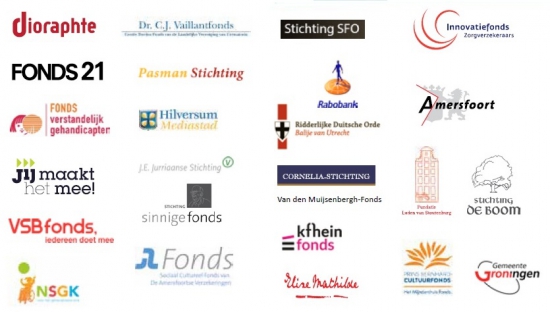 Overzicht logos fondsen uit verslag